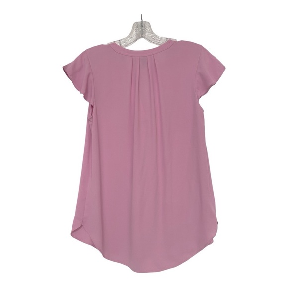 J. Crew V Neck Flutter Sleeve
Lilac Blouse Size 2 Short Sleeve Purple - Picture 2 of 8